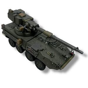 Vintage M1128 Mobile Gun System Military Vehicle Plastic 1:72 Scale Model Built